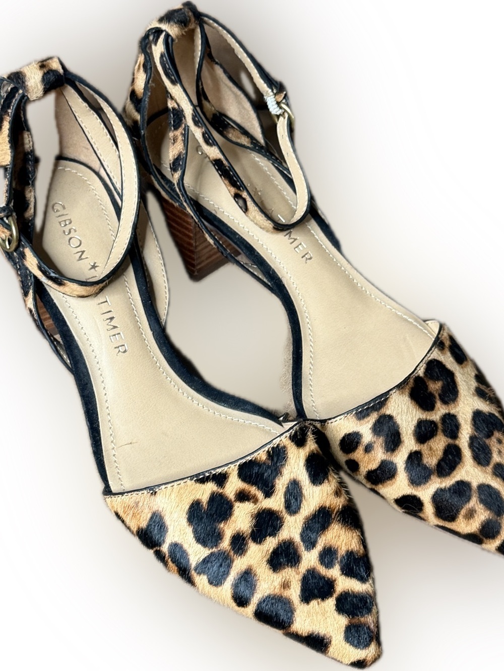 Gibson Latimer Calf Hair Animal Print Heels